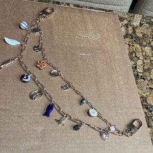 Gold Charm with Multicolor Accents purse chain.